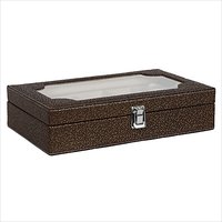 Hard Craft Golden-Brown Watch box For 10 Watches