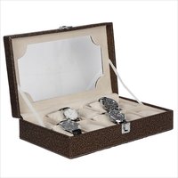 Hard Craft Golden-Brown Watch box For 10 Watches