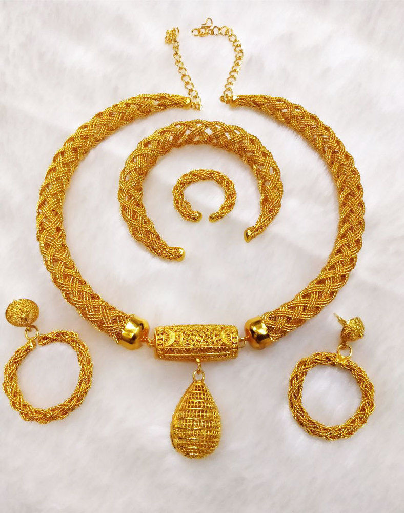 2 Gram Gold Necklace full Set