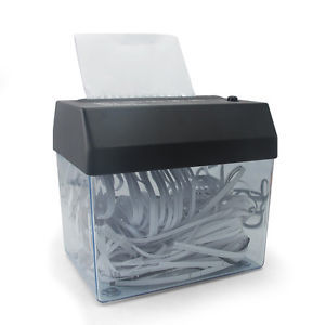 Mini Paper Shredder Wastebasket