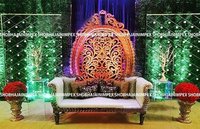 Oval Jali Wedding Fiber Panel