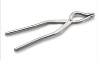 Stainless Steel Kitchen Tongs - 9mm Half-round Grip Specifications | Silver Color, Standard Size, Durable Design