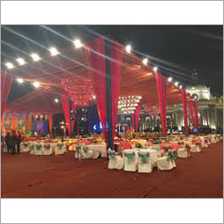 Fancy Tent - Polyester, Variable Dimensions, Red | Large Capacity, Easy Setup, Durable Fabric, Weatherproof, UV Protection