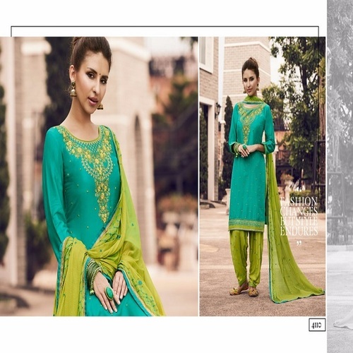 Green Shop Designer Punjabi Suit Online