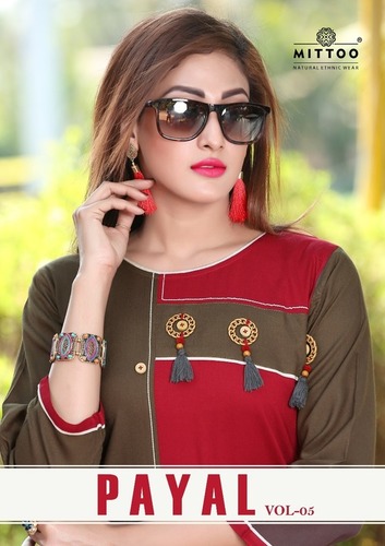 Dry Cleaning Mittoo Payal Vol-5 Rayon Kurtis