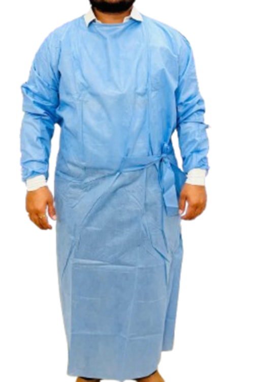 Surgical Gown - Color: Medical Blue/White