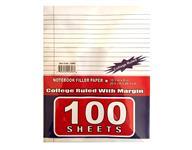 100 Sheets College Ruled Filler Paper