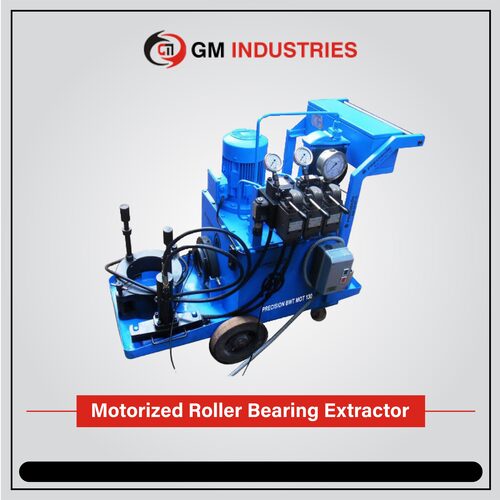 Blue Motorized Roller Bearing Extractor