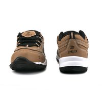 Khaki And White Tan Black Kids Sports Shoes