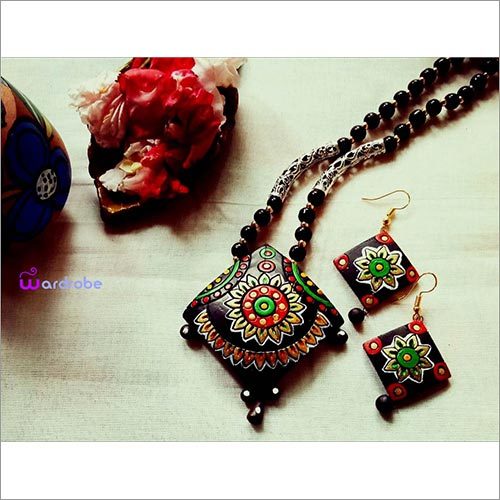 Colorful Terracotta Necklace Set