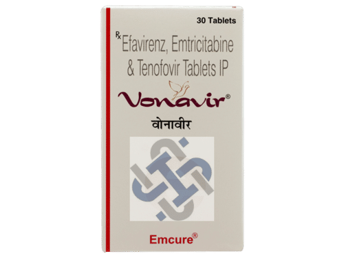 Vonavir Emtricitabine 200mg Tenofovir disoproxil fumarate 300mg Efavirenz 600mg Tablet