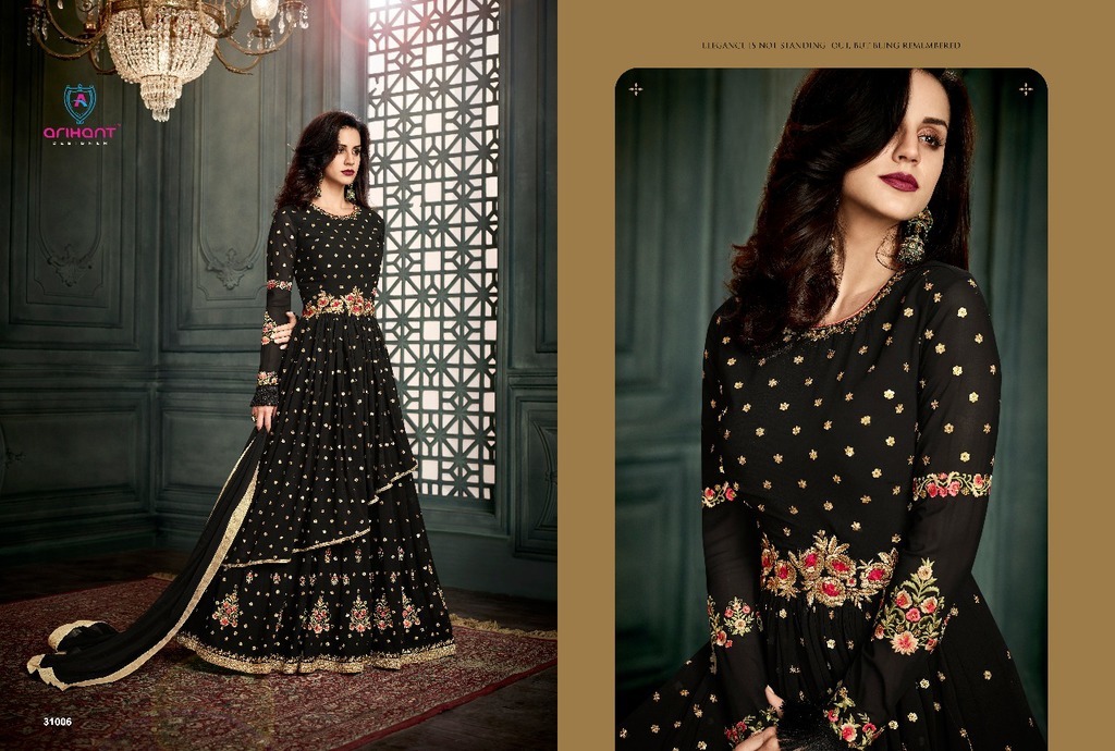 Embroidered Georgette Anarkali suits