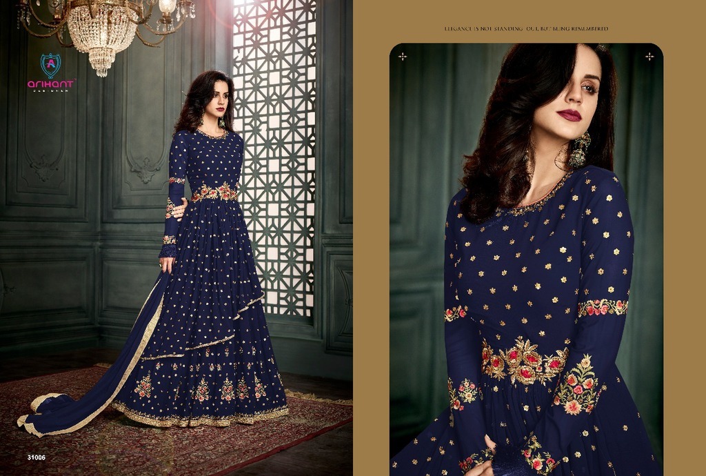 Embroidered Georgette Anarkali suits
