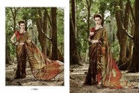 Fancy printed silk sarees