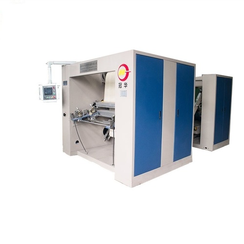 Bule+Grey Tubular Fabric Calendering Machine