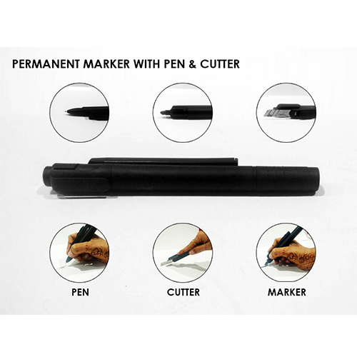 Permanent Marker with pen & cutter