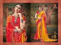 Traditional bandhej sarees online shopping