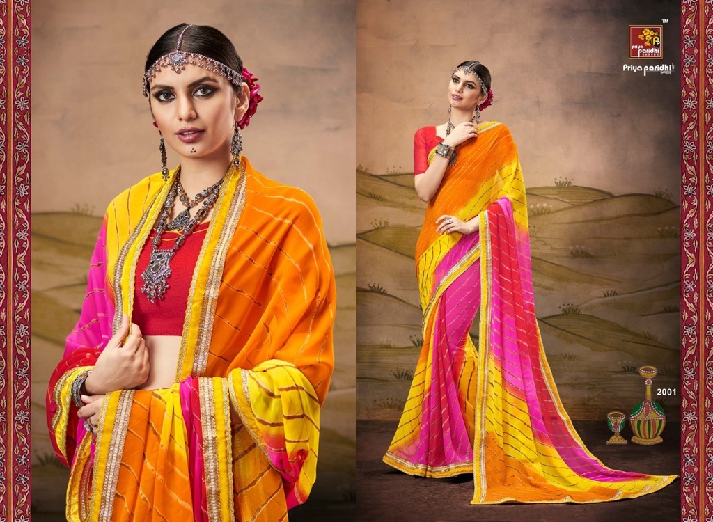 Traditional bandhej sarees online shopping