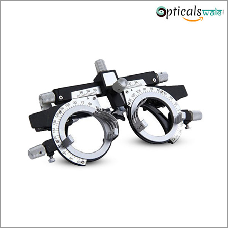 Silver And Black Imported Adjustable Rotating Trial Frame