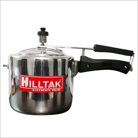 Pressure Cooker - Stainless Steel, 5 Ltr, 8 Gauge Thickness | Non-Toxic, Dishwasher Safe, Lidded with GRS & Euroclad Induction Base, Durable Handle