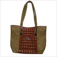 Leather Handloom Bags