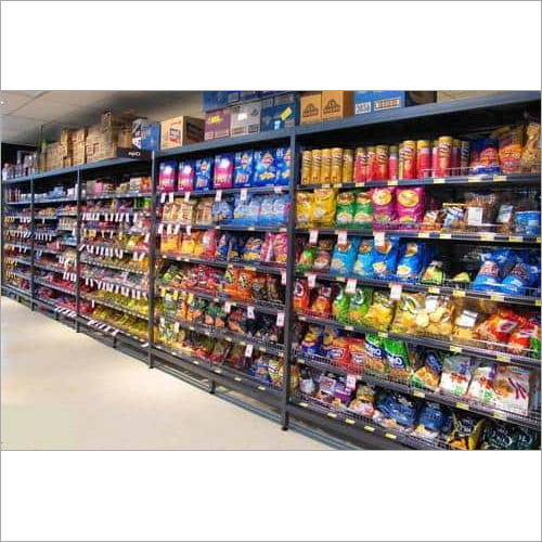Double Sided Grocery Display Rack