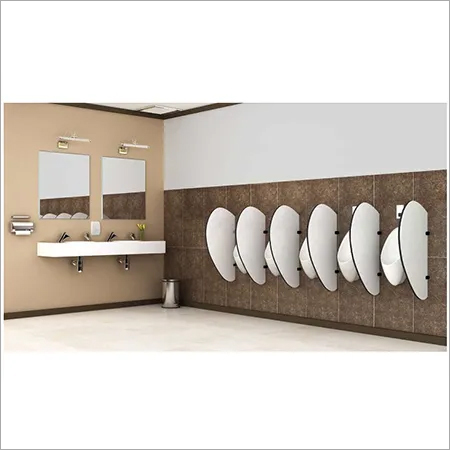 White Urinal Partition