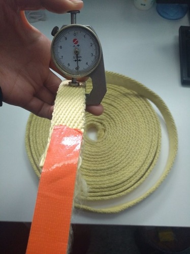 Heat Resistant Woven Kevlar Rope - 6mm Flat Yellow | Excellent Load Bearing Ability Outstanding Fatigue Resistance Abrasion Resistant