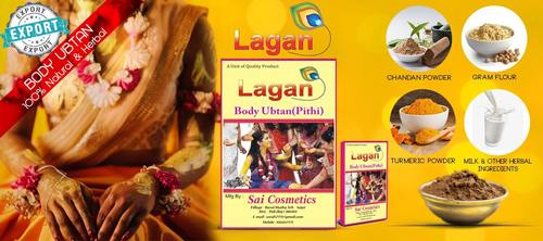 Lagan Herbal Body Ubtan Powder - Smooth Texture, All Skin Types | Anti-Tan, Anti-Acne, Glow Enhancer, Delays Age Spots