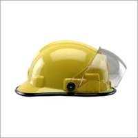 Industrial Helmet - Frp Material, Yellow Color | Designed For Fire Fighting Applications