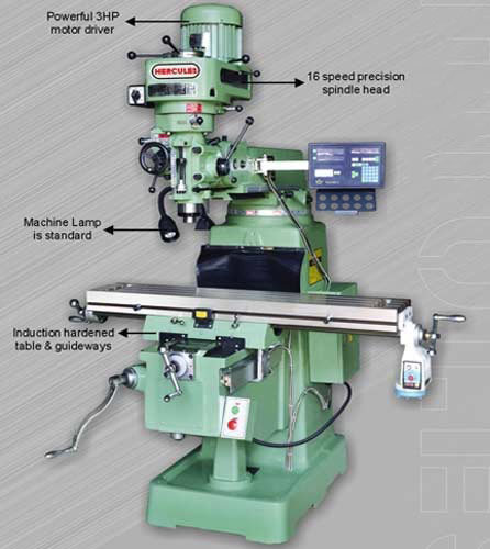 Hercules Vertical Turret Milling Machine