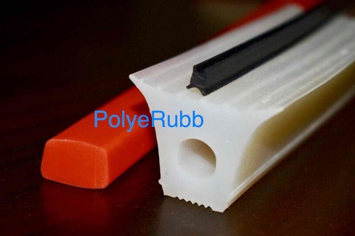 Silicone rubber extrusion