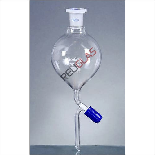 04.559 Separating Funnels, PTFE Screw type Stopcock, Globe Shape