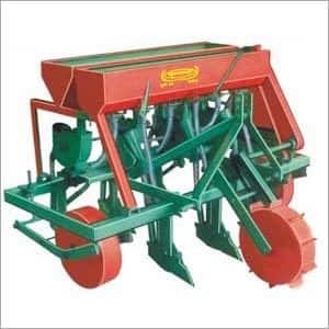 Seed Drill Machine - Mild Steel, 9-15 Row Spacing | Precise Seeding, Easy Tractor Fitting, Weed Removal