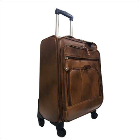 Leather Trolley Bags Design: Plain