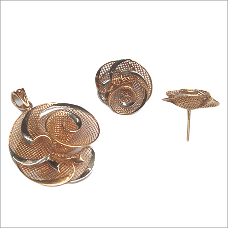 Italian Pendant Gold  Set  PS 3