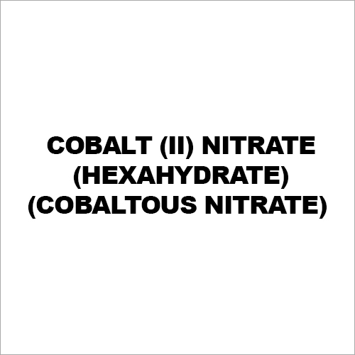 Cobalt (Ii) Nitrate (Hexahydrate)(Cobaltous Nitrate)