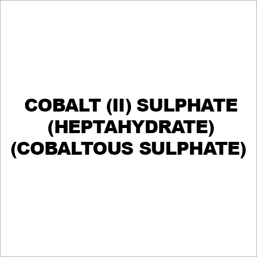 Cobalt (Ii) Sulphate (Heptahydrate)(Cobaltous Sulphate)