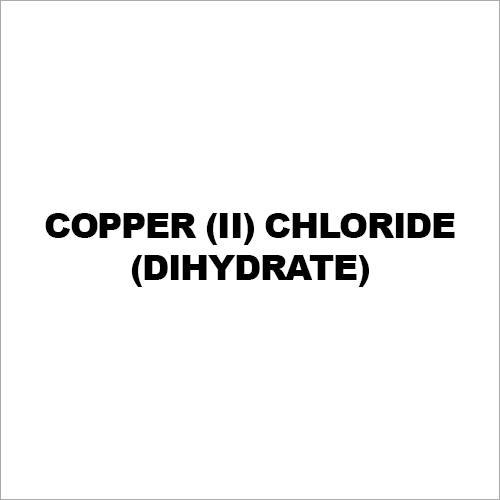 Copper (II) Chloride Dihydrate - Greenish-Blue Crystals, CuCl2·2H2O, 2.54 g/cm³, High Purity, Effective Catalysis
