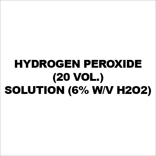 Hydrogen Peroxide (20 Vol.) Solution (6% W-V H2O2)