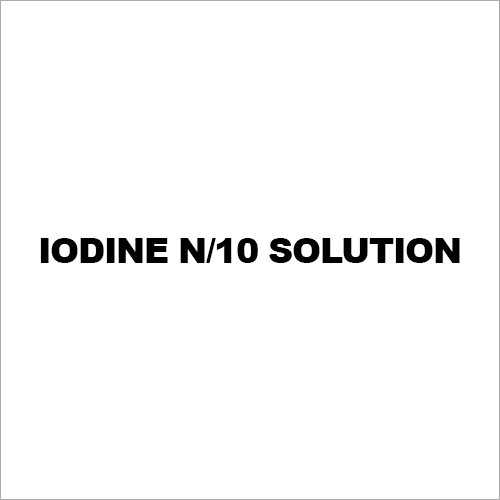 Iodine N-10 Solution - N/10 Concentration, Reagent Grade, 1000ml Glass Bottle | High Purity, Accurate Concentration, Precise Titration