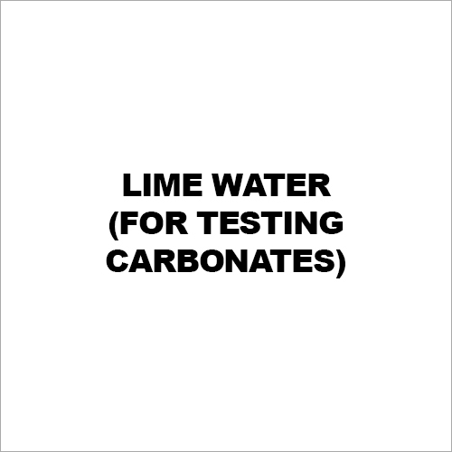Lime Water (For Testing Carbonates)