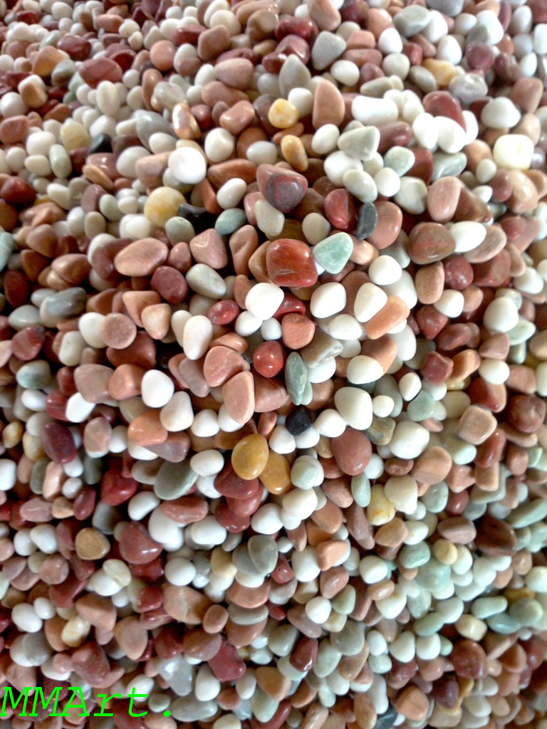 Small Mix Color Decorative Pebble Stone for home decor and garden office showpiece