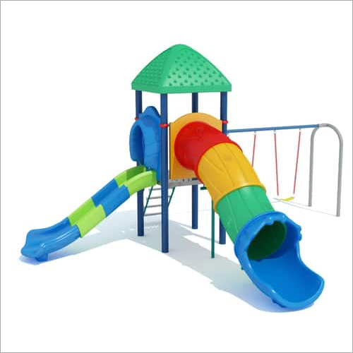 Slide & Climber Play Equipment - LLDPE Plastic & Metal, 20 x 17.3 x 12.6 ft | Ideal for Balancing, Climbing, Physical Activity, Up to 12 Years