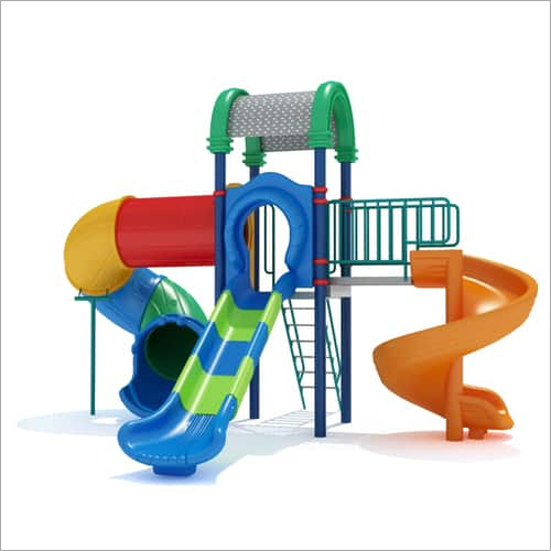 Kidzlet Parks Multiplay Station - LLDPE Plastic, 35X17X18 Ft Play Area | Age 3-12 Years, Balancing & Climbing Fun, Secure Grouting Installation
