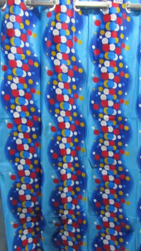Home Curtains - Polyester, Variable Dimensions, Blue | Light Blocking, Privacy Ensured, Machine Washable, Durable Fabric, Easy Hanging
