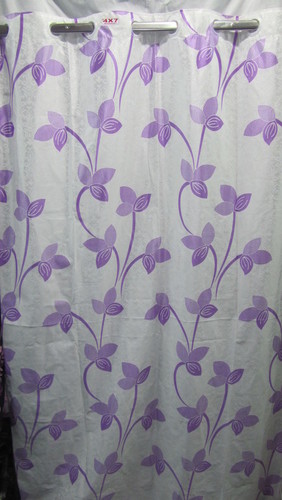 Home Curtains - Polyester, 72x96 Inch, Purple | Light Blocking, Privacy Ensured, Floral Pattern