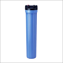 Slim Filter Housing - Polypropylene, 2.5 & 4 Inch Diameter, Double Open End Type | Leak-Proof Design with Ribbed Cap and O-Ring Seal