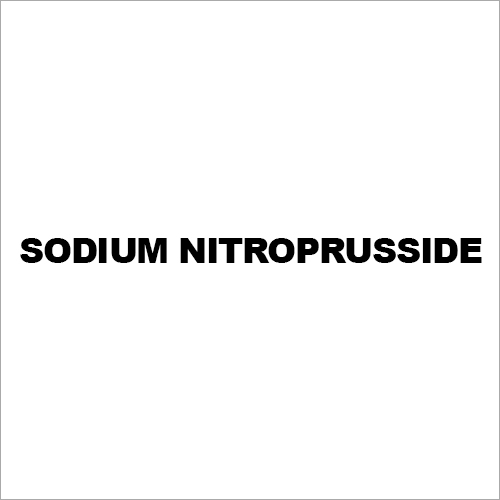 Sodium Nitroprusside
