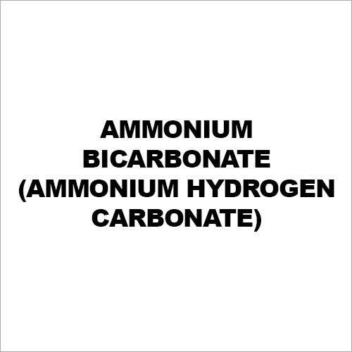 Ammonium Bicarbonate (Ammonium Hydrogen Carbonate)